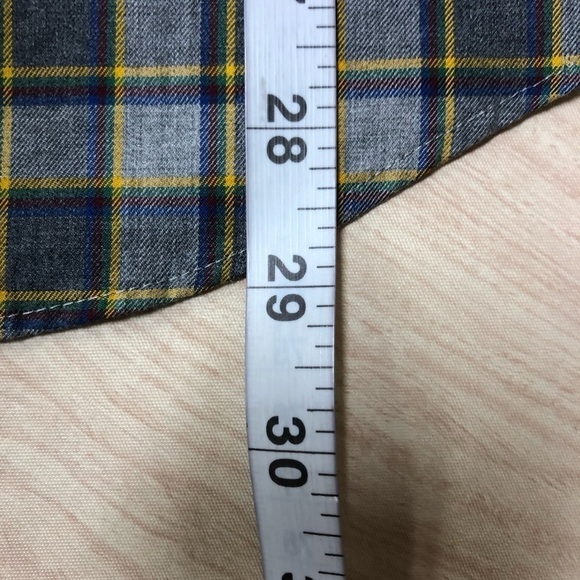 Duluth Men's Wrinklefighter Relaxed Fit Long Sleeve Shirt Gray Plaid Size S - Picture 5 of 6